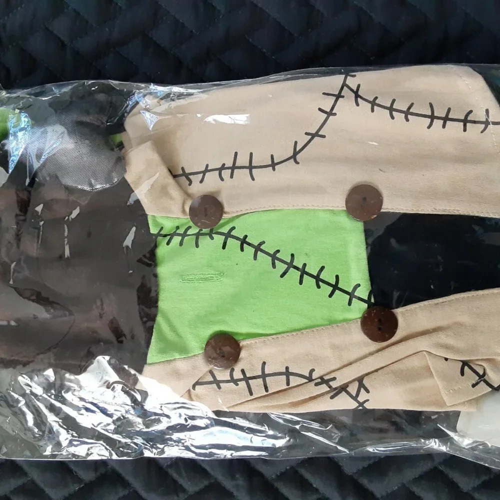 Dog Costume Frankenstein Halloween Pet Costume For Small Dogs - Picture 5 of 5